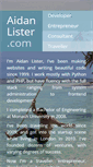 Mobile Screenshot of aidanlister.com